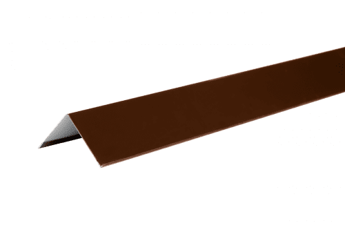 Уголок металлический внешний (полиэстр), коричневый