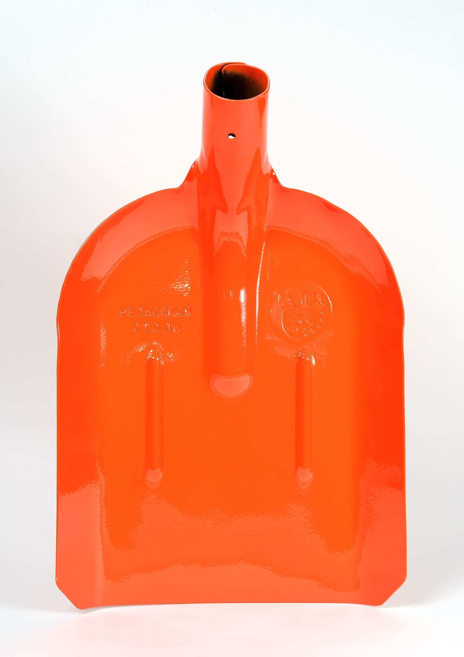 Лопата совковая серии «Дачник» с черенком, цвет оранжевый