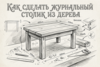 Как сделать журнальный стол из дерева: от идеи до готового изделия